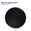 Plato de cerámica 10.5"