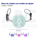 Placa de cintura  con cordón de ajuste