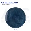 Plato de cerámica, 10.5"
