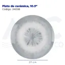 Plato de cerámica, 10.5"