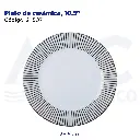 Plato de cerámica, 10.5"
