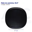 Plato de cerámica, 10.5"
