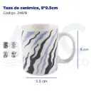 Taza de cerámica, 8*9.5cm