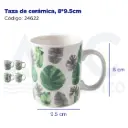 Taza de cerámica, 8*9.5cm