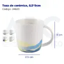 Taza de cerámica, 8*9.5cm