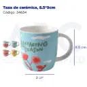 Taza de cerámica, 8*9.5cm