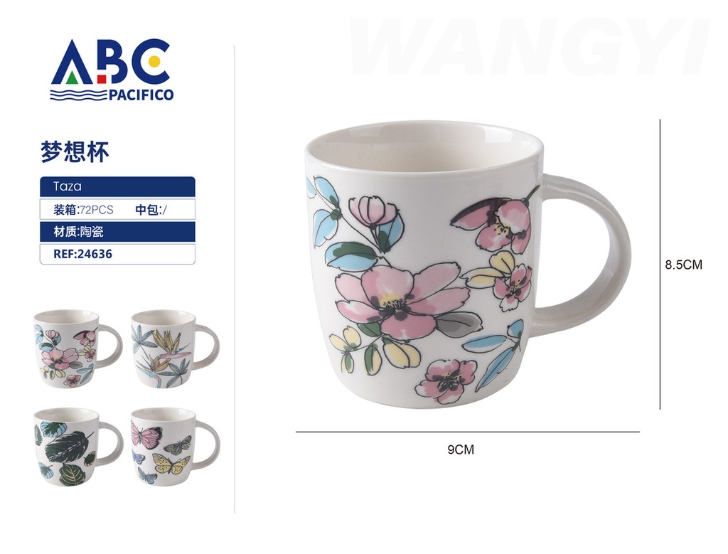 Taza de cerámica, 8*9.5cm