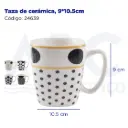 Taza de cerámica, 9*10.5cm