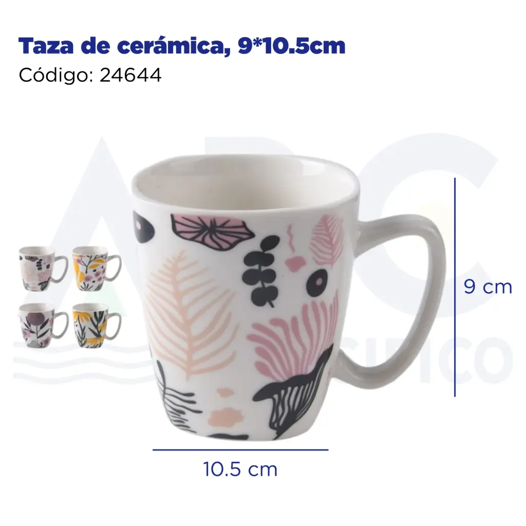 Taza de cerámica, 9*10.5cm