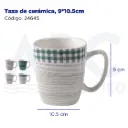 Taza de cerámica, 9*10.5cm