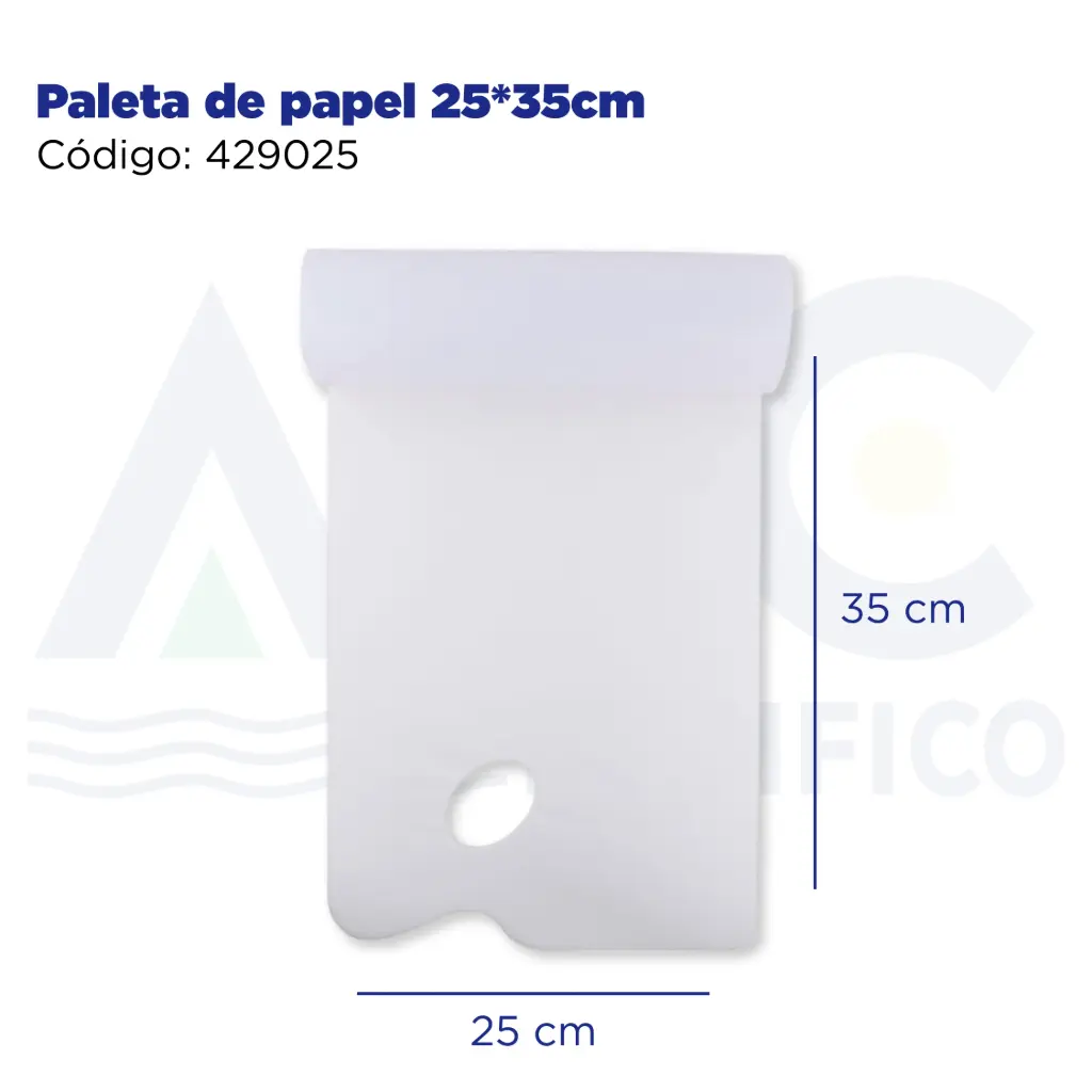 Paleta de papel 25*35cm