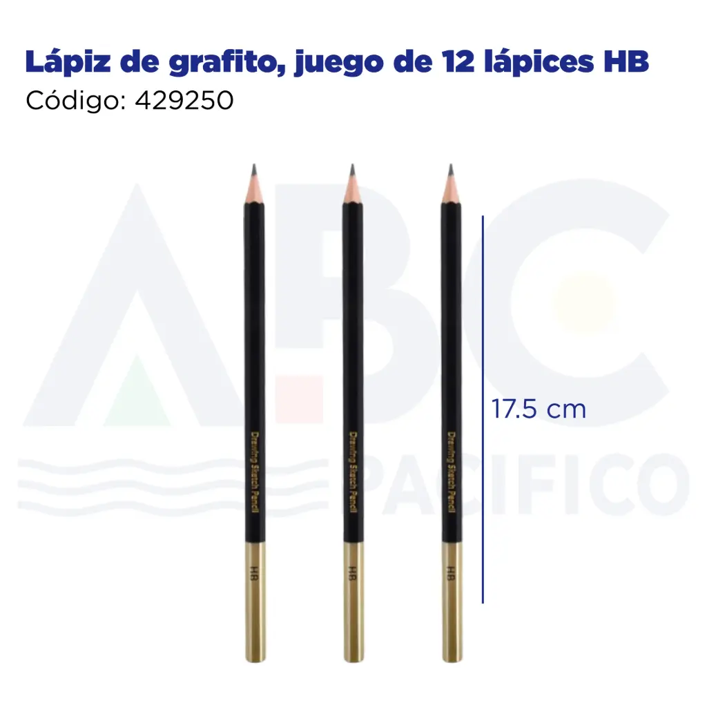 Lápiz  de grafito, juego de 12 lápices HB