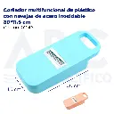 Cortador multifuncional de plástico con navajas de acero inoxidable 30*11.5 cm
