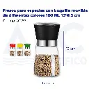 [01355] Frasco para especias con boquilla movible de diferentes colores 180 ML 13*6.5 cm