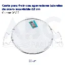 Cesta para freir con agarraderas laterales de acero inoxidable 22 cm