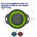 [01983] Escurridor plegable circular con agarraderas laterales de plástico 28.8*36 cm