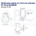 Molde para galleta con forma de animales de acero inoxidable