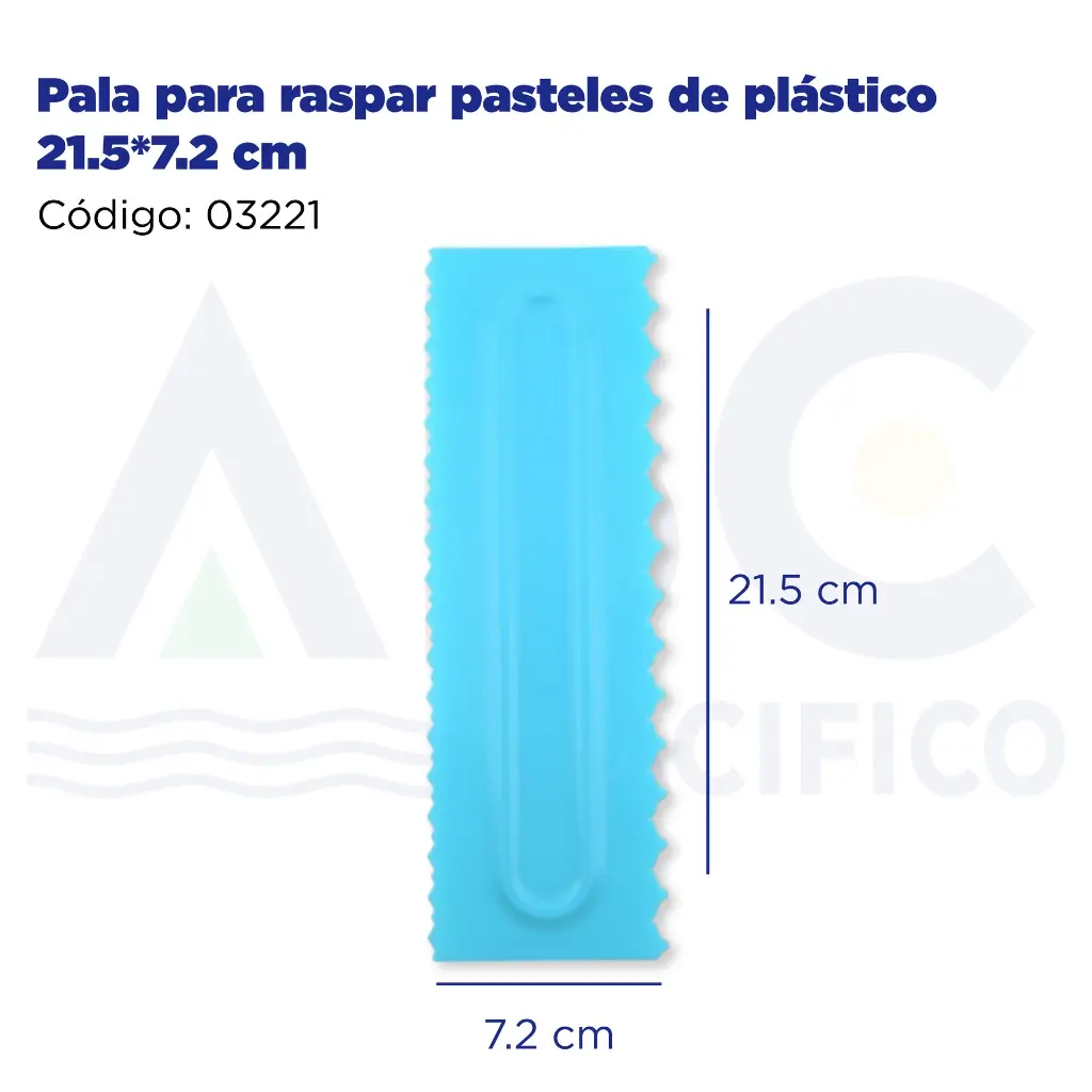 Pala para raspar pasteles de plástico 21.5*7.2 cm