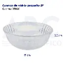 Cuenco de vidrio pequeño 5"