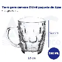 Tarro para cerveza 510ml paquete de 2pzs