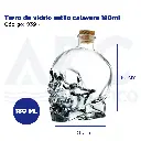 [03914] Tarro de vidrio estilo calavera 180ml
