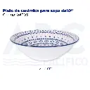 Plato de cerámica para sopa de10"