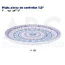 Plato plano de cerámica 7.5"