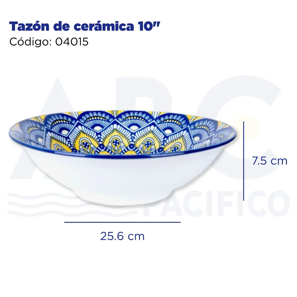 Tazón de cerámica 10"