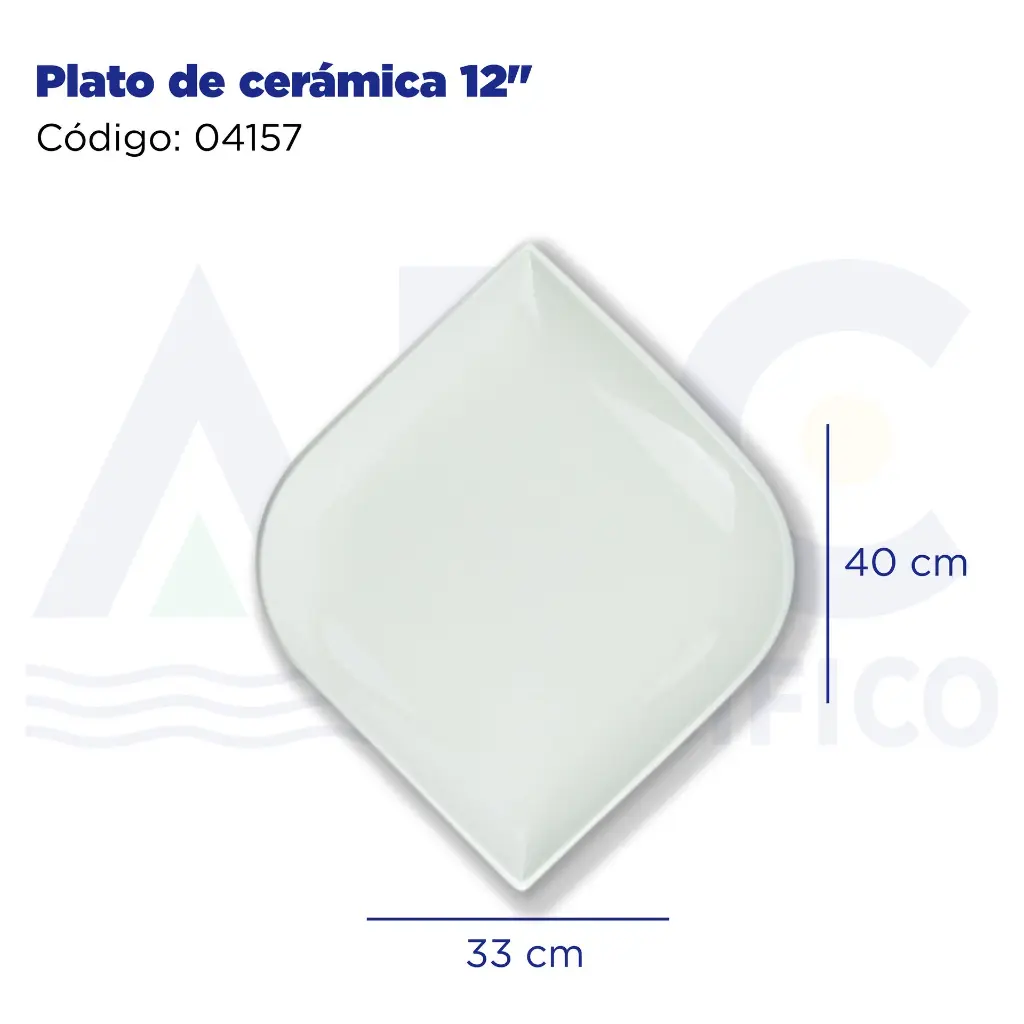 Plato de cerámica 12"