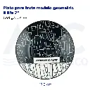 Plato para fruta modelo geometric & life 7"