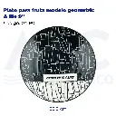 Plato para fruta modelo geometric & life 9"