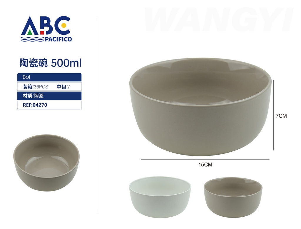 cuenco de cerámica 500ml