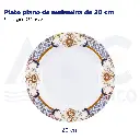 [04502] Plato plano de melamina de 20 cm