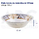 [04506] Plato hondo de melamina de 18*5cm