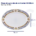 Plato de pescado de melamina 32*26cm