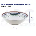 [04525] Plato hondo de melamina de 20*6cm