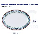 [04528] Plato de pescado de melamina 35.5*26cm