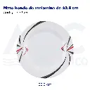 Plato hondo de melamina de 225 cm