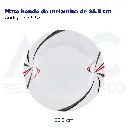 Plato hondo de melamina de 25.5 cm
