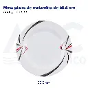 Plato plano de melamina de 25.5 cm