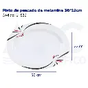 [04536] Plato de pescado de melamina 30*22cm