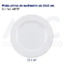 Plato plano de melamina de 22.5 cm