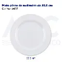 Plato plano de melamina de 25.5 cm