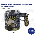 Taza de acero inoxidable con cubierta de resina 400ml
