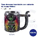 Taza de acero inoxidable con cubierta de resina 400ml