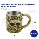 Taza de acero inoxidable con cubierta de resina 400ml