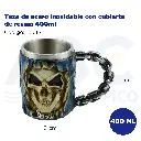 Taza de acero inoxidable con cubierta de resina 400ml