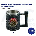 Taza de acero inoxidable con cubierta de resina 400ml