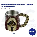 Taza de acero inoxidable con cubierta de resina 400ml