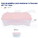 Caja de plástico para mantener la frescura 20 * 12 * 6cm